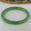 Transparent Green Quartzite Jade Bangle 天山玉手镯 Internal Diameter 59.5mm 27.39g 8.3 by 8.3mm