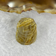 Good Grade Natural Golden Shun Fa Rutilated Quartz Pixiu Charm for Bracelet 天然金顺发水晶貔貅 6.38g 20.1 by 15.3 by 11.9mm - Huangs Jadeite and Jewelry Pte Ltd