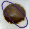 Good Grade Natural Amethyst Necklace 46.64g 53cm 7.8mm 75 Beads