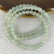 Rare High Icy Type A Sky Blue Beads Necklace 6.2mm 88 Beads 33.17g - Huangs Jadeite and Jewelry Pte Ltd