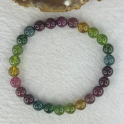 Good Grade Natural Tourmaline Beads Bracelet 好的天然碧玺珠手链 15.63g 16cm 7.3mm 26 Beads - Huangs Jadeite and Jewelry Pte Ltd