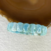 Certified Natural Larimar Bracelet 27.16g 18cm 13.9 by 10.1 by 4.7mm 20 pcs - Huangs Jadeite and Jewelry Pte Ltd