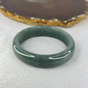 Type A Blueish Green Jadeite Bangle 57.08g 14.7 by 7.5mm Inner Diameter 55.5cm (Close to Perfect) - Huangs Jadeite and Jewelry Pte Ltd