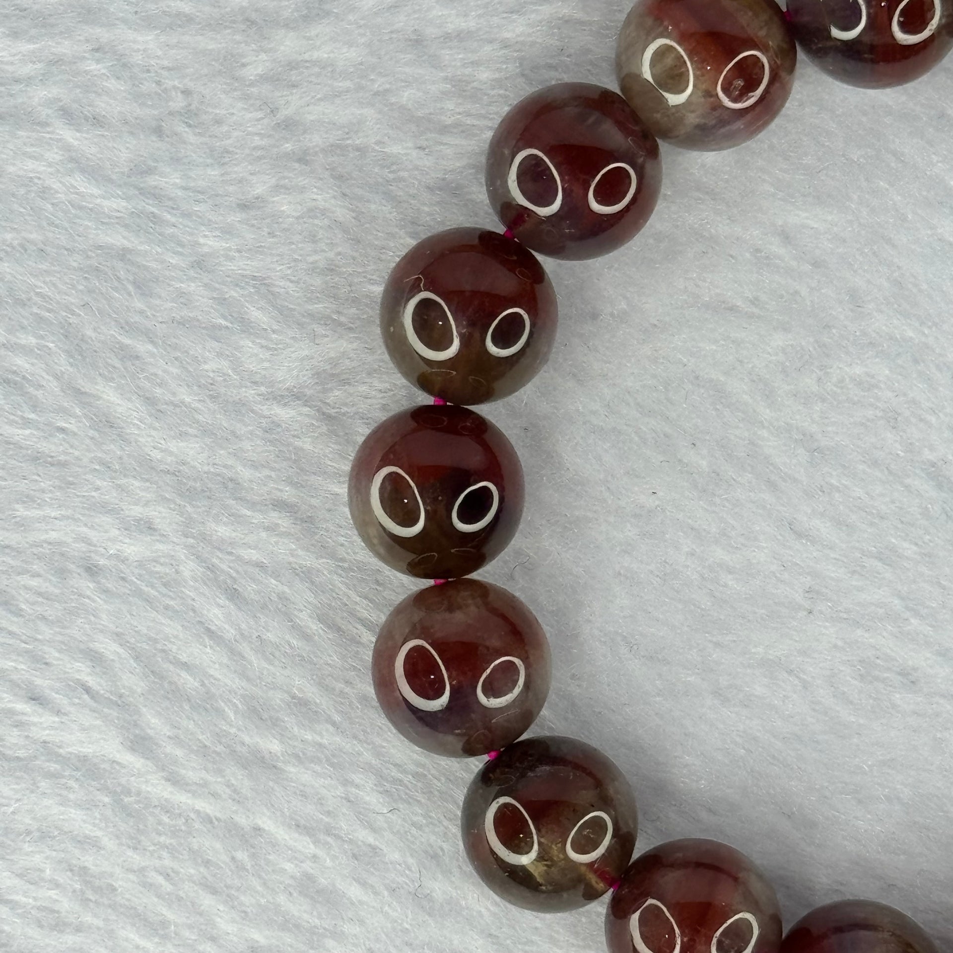 Above Average Natural Auralite 23 Bracelet 天然激光23手链 32.27g 17.5cm 10.9mm 19 Beads - Huangs Jadeite and Jewelry Pte Ltd