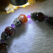 Natural Auralite 23 Pixiu Bracelet 天然极光23貔貅手链 44.73g 19.5cm each approx 16.5 by 12.2 by 11.7mm 11 Pixiu - Huangs Jadeite and Jewelry Pte Ltd