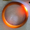 Red Quartzite Jade Bangle 天山玉手镯 Internal Diameter 60.5mm 52.10g 13.5 by 8.5mm