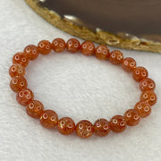 Good Grade Natural Sunstone, Heliolite and Aventurine Feldapar Beads Bracelet 天然金太阳日光石珠手链 16.90g 16cm 8.2 mm 23 Beads - Huangs Jadeite and Jewelry Pte Ltd