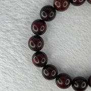 Natural Blood Zitan Beads Bracelet 天然血檀木手链 14.29g 18cm 12.1mm 17 Beads - Huangs Jadeite and Jewelry Pte Ltd