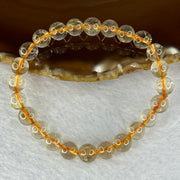 Natural Golden Rutilated Quartz Beads 天然金发水晶手链 14.95g 15cm 7.8mm 24 Beads - Huangs Jadeite and Jewelry Pte Ltd