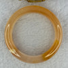 Transparent Peach Yellow Quartzite Jade Bangle 天山水沫玉手镯 43.05g Internal Diameter 48.3mm 13.3 by 9.3mm