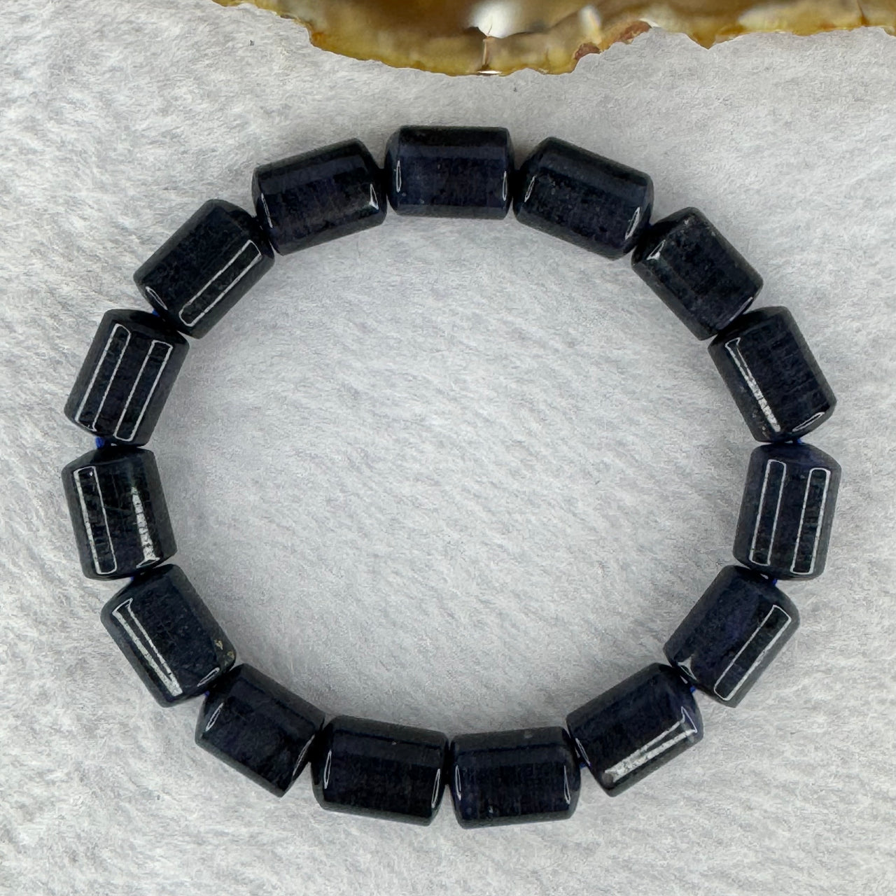 Uncommon Natural Dumortierite Bracelet 30.33 16.5cm 12.6 by 8.9mm 15 Lulu Tong - Huangs Jadeite and Jewelry Pte Ltd