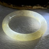 Transparent Yellow to White Quartzite Jade Bangle 天山玉手镯 Internal Diameter 56.9mm 60.55g 11.7 by 11.7mm