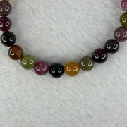 Good Grade Natural Tourmaline Beads Bracelet 好的天然碧玺珠手链 17.28g 15cm 7.8mm 24 Beads - Huangs Jadeite and Jewelry Pte Ltd