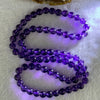 Good Grade Natural Amethyst Necklace 46.46g 52cm 7.7mm 75 Beads