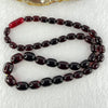 Natural Blood Red Amber Beads Bracelet 天然血珀手链 27.99g 48cm 7.3-11.5mm 43 Beads