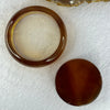 Natural Cognac Amber Bangle Set Internal Diameter 56.6mm 21.9 by 8.4mm Round Piece 54.2 by 23mm Total Weight 84.11g