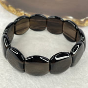 Natural Smoky Quartz Bracelet 52.56g 18.5cm 23.1 by 19.6 by 5.9mm 11 Pcs - Huangs Jadeite and Jewelry Pte Ltd