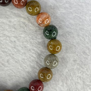 Natural Mixed Colour Phantom Quartz Bracelet 24.23g 16cm 9.8mm 20 Beads - Huangs Jadeite and Jewelry Pte Ltd