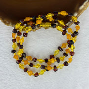 Natural Amber Necklace 天然琥珀项链蜜蜡出牙链琥珀原石多宝 11.43g 62cm 6.6mm - Huangs Jadeite and Jewelry Pte Ltd