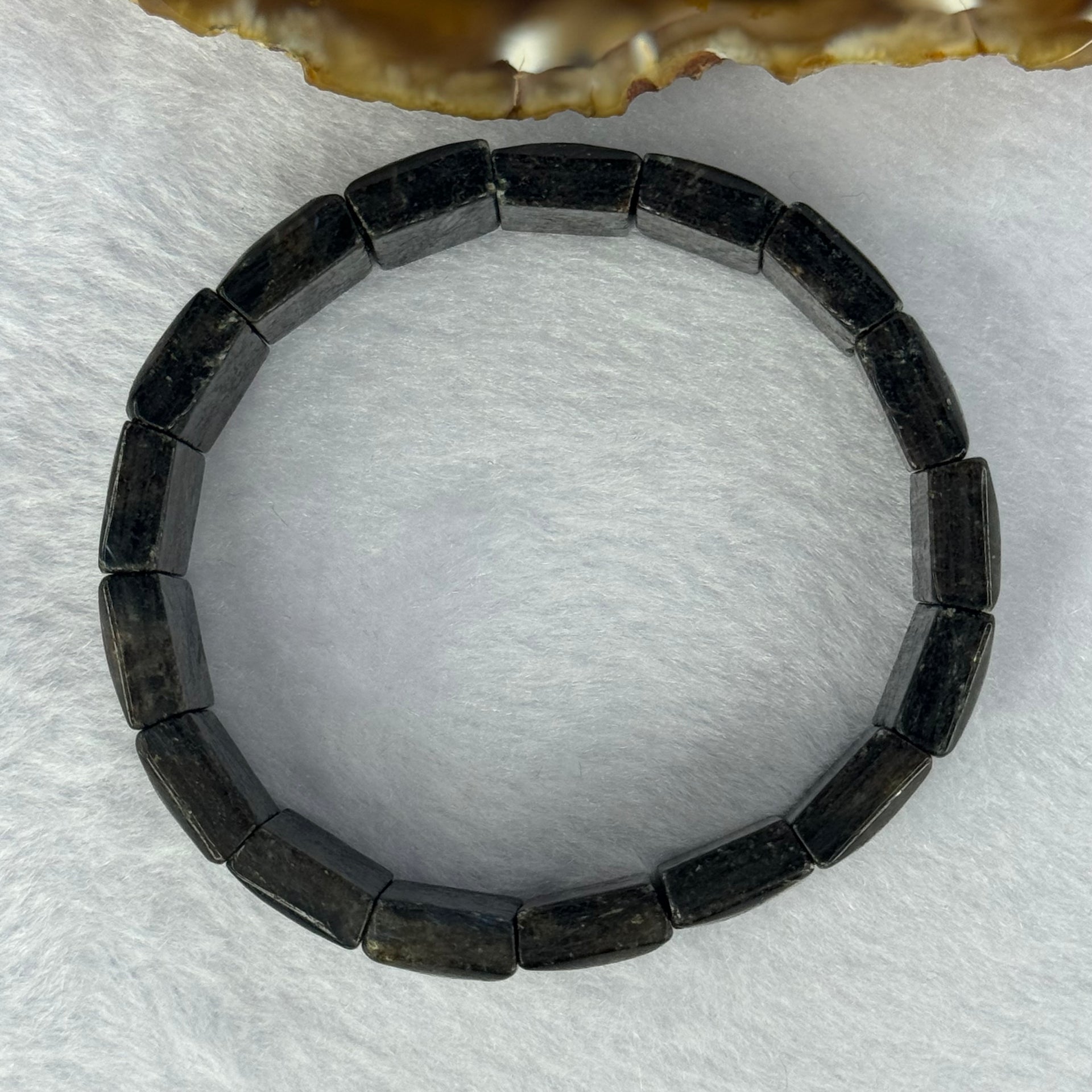 Rare Natural Arfredsonite Bracelet 45.34g 16cm 16.1 by 11.5 by 5.8mm 17 Beads - Huangs Jadeite and Jewelry Pte Ltd