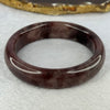 Transparent Purple Quartzite Jade Bangle 天山玉手镯 Internal Diameter 59.5mm 60.70g 15.2 by 9.1mm