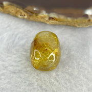 Good Grade Natural Golden Rutilated Quartz Crystal Lulu Tong Barrel 天然金顺发晶水晶露露通桶 
5.59g 16.0 by 13.7mm - Huangs Jadeite and Jewelry Pte Ltd