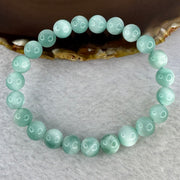 Green crystal green stone bracelet, sea grain stone for Fortune, Job Promotion
 绿色水晶绿纹石手链海纹石绿绒晶串圆珠手串补木招财职务升迁升职 16.10g 8.4 mm 23 Beads - Huangs Jadeite and Jewelry Pte Ltd