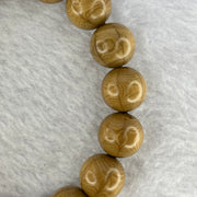 Natural Liu Dao Mu Abelia Wood 六道木 Beads Bracelet 17.79g 12.7mm 17 Beads + 2 Hulu Beads - Huangs Jadeite and Jewelry Pte Ltd