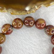 Australian Red Picture Jasper (Noreena Jasper) Bracelet 39.36g 11.9 mm 16 Beads - Huangs Jadeite and Jewelry Pte Ltd