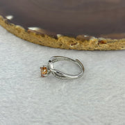 Yellow Moissanite in 925 Sliver Ring (Adjustable Size) S925银黄莫桑石戒指 2.50g 6.1 by 2.0mm - Huangs Jadeite and Jewelry Pte Ltd