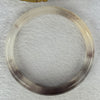 Transparent Grey with Yellow Quartzite Jade Bangle 天山玉手镯 Internal Diameter 62.1mm 46.57mm 14.8 by 7.5mm