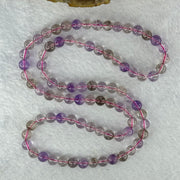 Average Grade Natural Super 7 Crystal Beads Necklace 天然超级七水晶珠项链 34.19g 56cm 6.9mm 85 Beads - Huangs Jadeite and Jewelry Pte Ltd