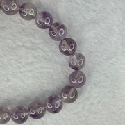 Natural Super 7 Amethyst Beads Bracelet 天然紫超七手链 22.03g 16cm 9.4mm 21 Beads - Huangs Jadeite and Jewelry Pte Ltd