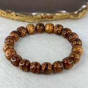 Natural Hainan Huang Huali Rosewood Beads Bracelet 天然海南黄花梨手链 10.24g 17cm 10.8mm 20 Beads - Huangs Jadeite and Jewelry Pte Ltd