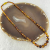 Natural Yellowish Brown Flower Amber Beads Necklace 天然金沙蜜花珀项链 9.70g 46cm 4.3 - 9.0mm 85 Beads