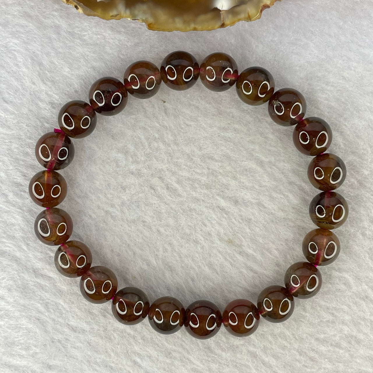 Natural Auralite Crystal Bracelet 极光手链 20.25g 8.9 mm 22 Beads - Huangs Jadeite and Jewelry Pte Ltd