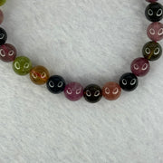 Good Grade Natural Tourmaline Beads Bracelet 好的天然碧玺珠手链 14.29g 15cm 7.2mm 25 Beads - Huangs Jadeite and Jewelry Pte Ltd