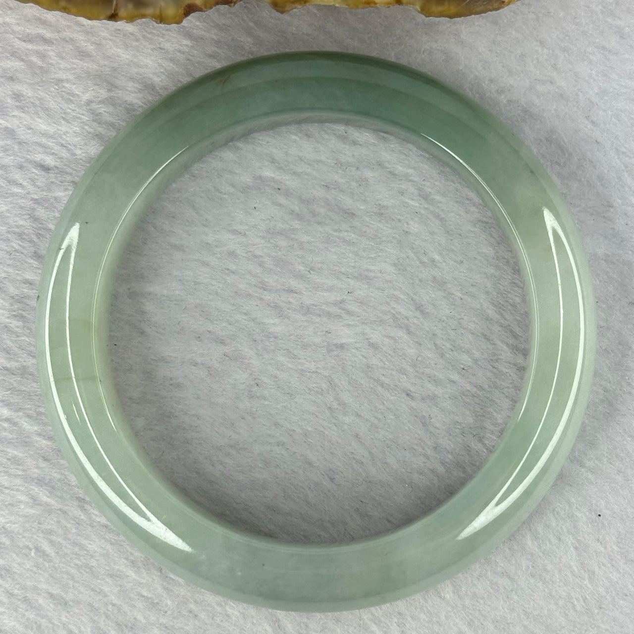 Type A Light Green with Green Jadeite Bangle 63.16g 12.9 by 9.4mm Inner Diameter 54.7mm - Huangs Jadeite and Jewelry Pte Ltd