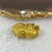 Above Average Grade Natural Golden Rutilated Quartz Pixiu Charm for Bracelet 天然金发水晶貔貅 6.14g 23.7 by 14.1 by 16.9mm - Huangs Jadeite and Jewelry Pte Ltd