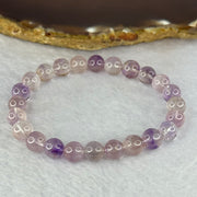 Natural Super 7 Amethyst Beads Bracelet 天然紫超七手链 14.62g 15.5cm 7.9mm 24 Beads - Huangs Jadeite and Jewelry Pte Ltd