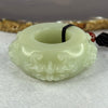 Natural Greenish White Nephrite Four Ancient Mystical Beast Thumb Ring / Pendant 91.78g 21.3 by 18.4mm US13 / HK29.5 - Huangs Jadeite and Jewelry Pte Ltd