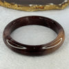 Transparent Dark Purple with Yellow Quartzite Jade Bangle 天山玉手镯 Internal Diameter 60.7mm 57.29g 13.4 by 9.1mm