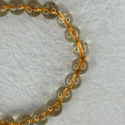 Natural Golden Rutilated Quartz Beads 天然金发水晶手链 14.95g 15cm 7.8mm 24 Beads - Huangs Jadeite and Jewelry Pte Ltd