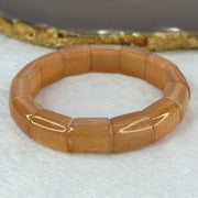 Natural Sunstone Bracelet 天然太阳石手链 38.04g 16cm 14.2 by 11.7 by 7.9mm 14 pcs - Huangs Jadeite and Jewelry Pte Ltd