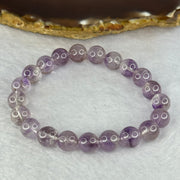 Natural Super 7 Amethyst Beads Bracelet 天然紫超七手链 22.03g 16cm 9.4mm 21 Beads - Huangs Jadeite and Jewelry Pte Ltd