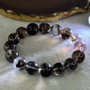 Rare XL Very Good Grade Natural Transparent Dark Black Super 7 Beads Bracelet 非常好的等级天然透明深黑色超级七珠手链 68.46g 20cm 14.9mm 16 Beads