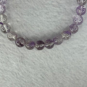 Natural Super 7 Amethyst Beads Bracelet 天然紫超七手链 15.34g 16cm 7.8mm 25 Beads - Huangs Jadeite and Jewelry Pte Ltd