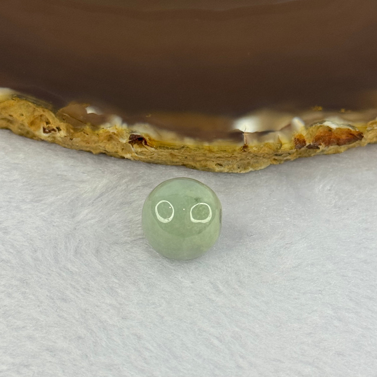 Type A Sky Blue Jadeite Bead for Bracelet/Necklace/Earrings/Ring 4.03g 13.4mm - Huangs Jadeite and Jewelry Pte Ltd