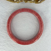 Natural Red Rhodonite Crystal Bangle 65.04g 14.0 by 7.2mm Inner Diameter 56.4mm - Huangs Jadeite and Jewelry Pte Ltd