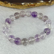 Natural Super 7 Amethyst Beads Bracelet 天然紫超七手链 25.02g 16cm 9.8mm 20 Beads - Huangs Jadeite and Jewelry Pte Ltd